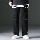 Black Aesthetic Baggy Track pant For Men’s