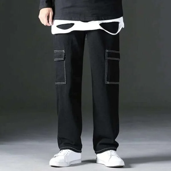 Black Aesthetic Baggy Track pant For Men’s