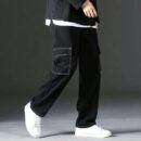Black Aesthetic Baggy Track pant For Men’s
