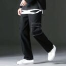 Black Aesthetic Baggy Track pant For Men’s
