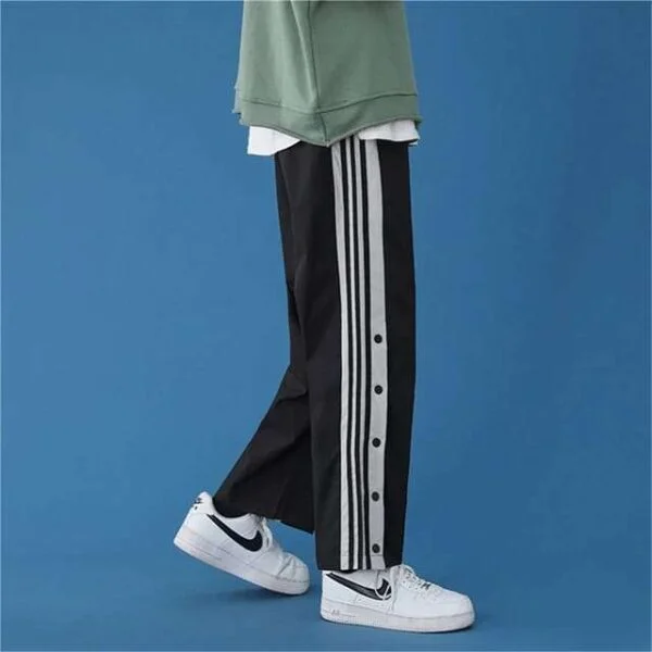 Snap button Straight Fit Trackpant - Image 4