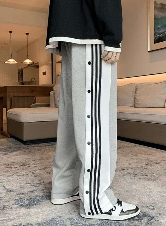 Snap button Straight Fit Trackpant – styleverse