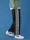 Snap button Straight Fit Trackpant