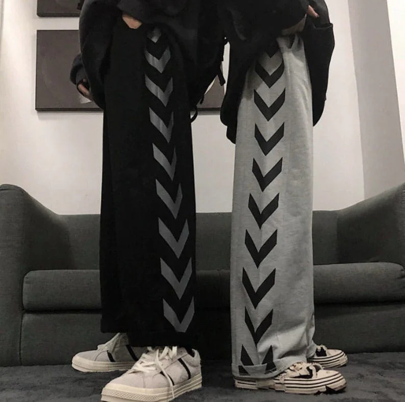 Side Stripe Streetwear Men's Baggy Bottom 3 Side Stripe Streetwear Men's Baggy Bottom - Image 3