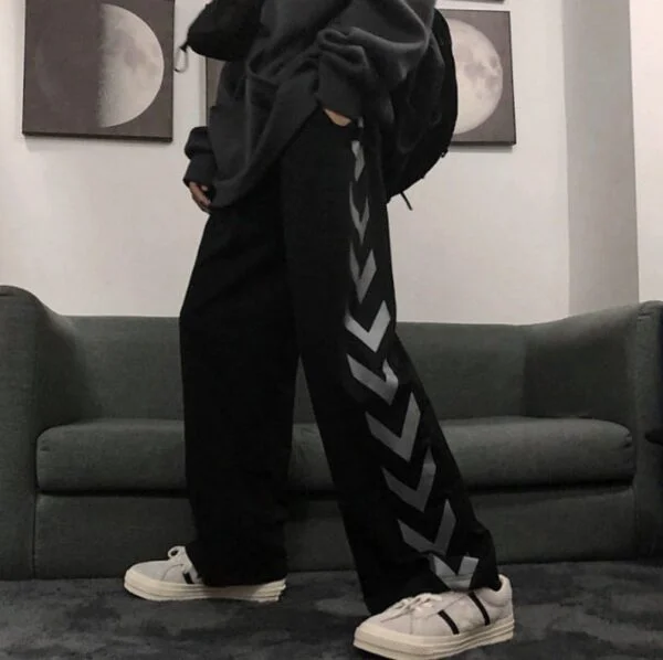 Side Stripe Streetwear Men's Baggy Bottom