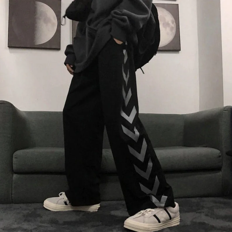 Side Stripe Streetwear Men's Baggy Bottom 1 Side Stripe Streetwear Men's Baggy Bottom