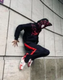 Spider Man Black Zipper Hoodie