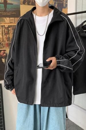 Styleverse Black Fleece Open Jacket VENDOR