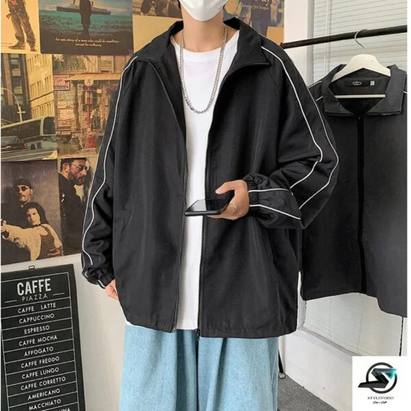Styleverse Black Fleece Open Jacket VENDOR