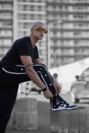 Snap Baggy Button Straight Fit Track Pant