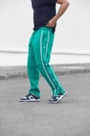 Snap Baggy Button Straight Fit Track Pant