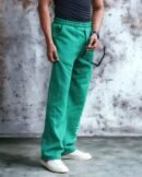 Green Aesthetic Baggy Track pant