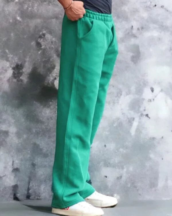 Green Aesthetic Baggy Track pant - Image 3