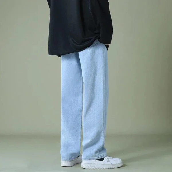 Plain Baggy Denim Jeans - Image 9
