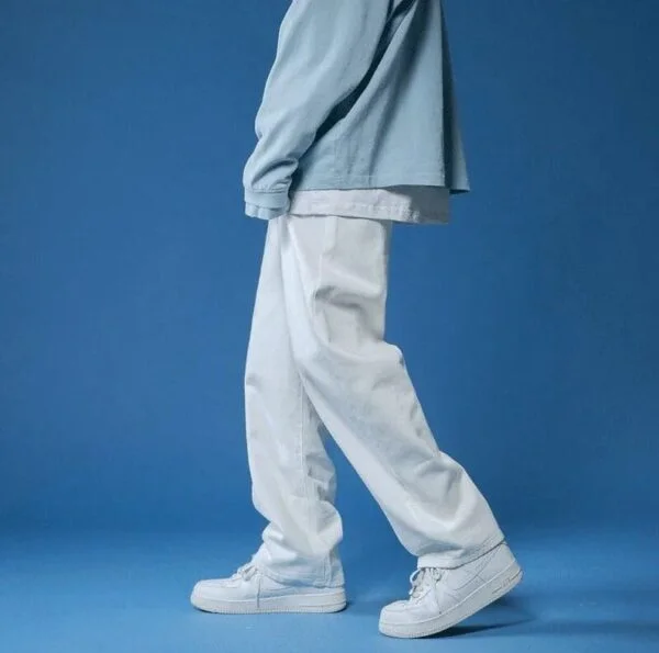 Plain Baggy Denim Jeans - Image 7