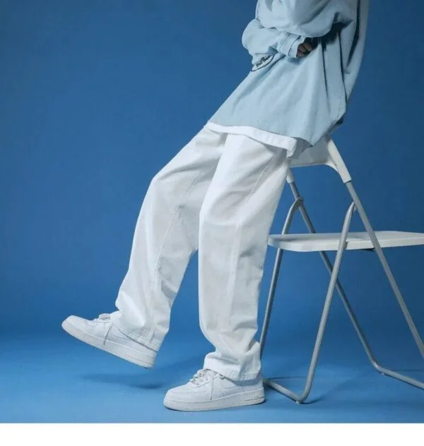 Plain Baggy Denim Jeans - Image 6