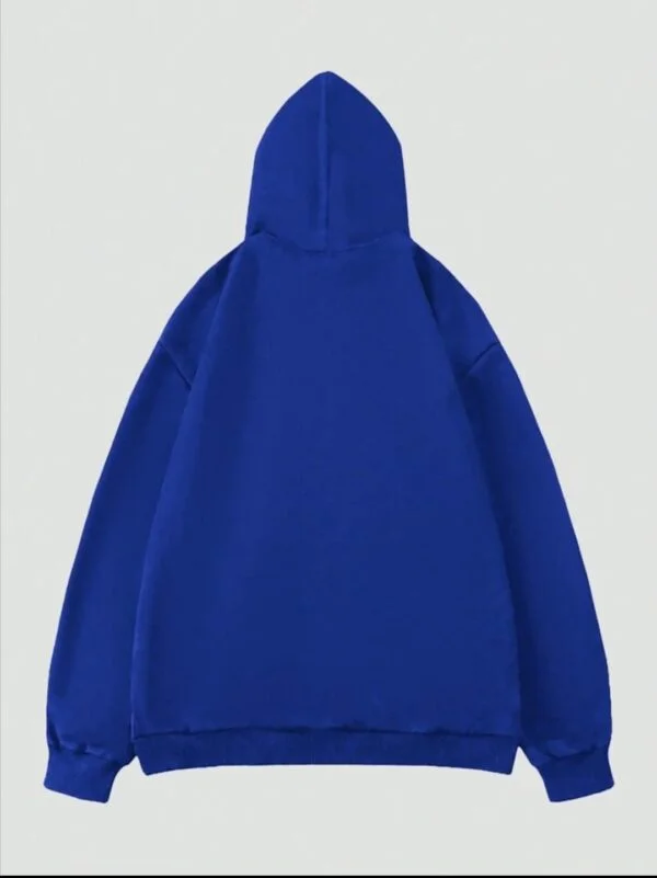Blue Cross spider man zipper Hoodie - Image 3