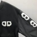 Aesthetic Black Oversize Versity Jacket