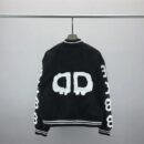 Aesthetic Black Oversize Versity Jacket