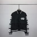 Aesthetic Black Oversize Versity Jacket