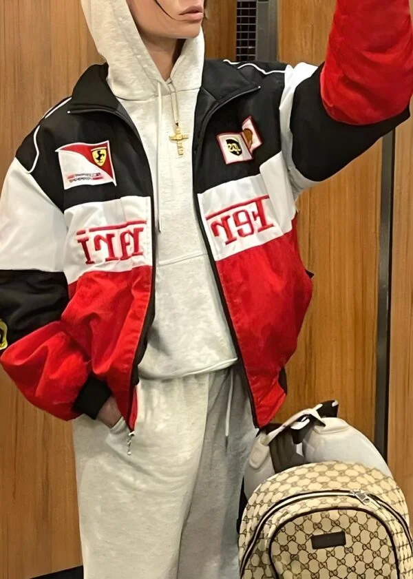 Red/White Ferrari f1 Jacket – Bold Racing Look by Styleverse - Image 6