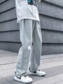 Star Printed Denim Baggy jeans