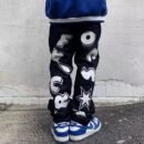Style Letter Star Printed Denim Baggy jeans