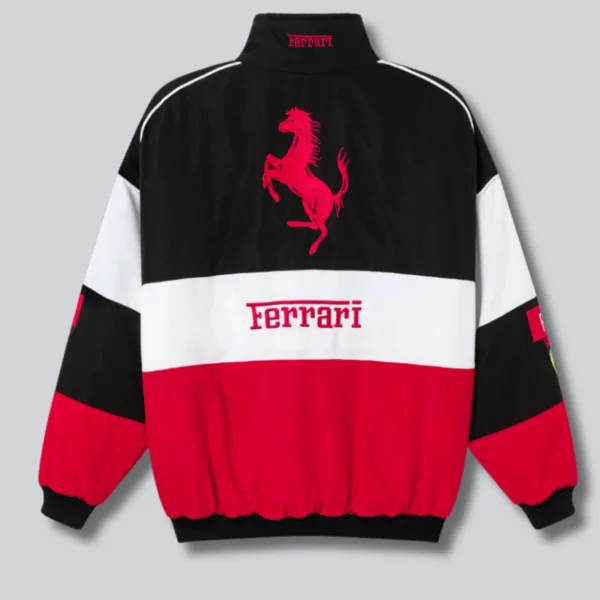 Ferrai Red & White With Turbo Ferrari Jacket Combo - Image 5