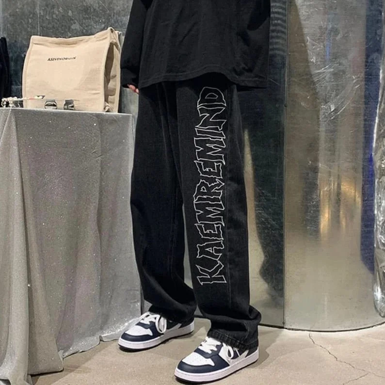 AESTHETIC BAGGY PRINTED DENIM JEAN 1 AESTHETIC BAGGY PRINTED DENIM JEAN