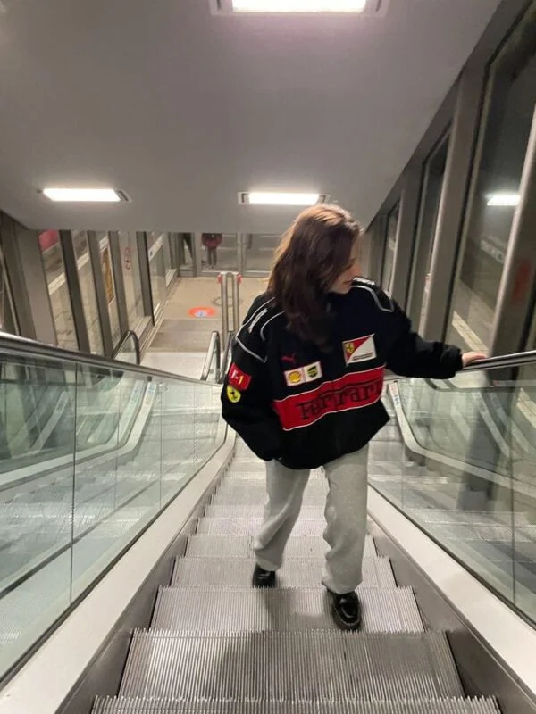 Ferrari Jacket Iconic Luxury and Style for the Modern Woman Black - Image 2