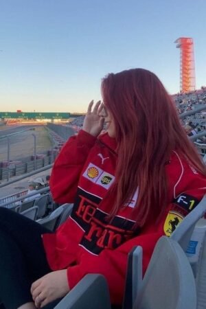 Vintage Red Ferrari F1 Racer Jacket Iconic Jacket