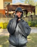 Balaclava Hoodie Full Zipup Mask In Grey