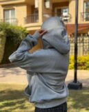Balaclava Hoodie Full Zipup Mask In Grey