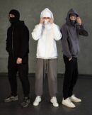 Street Style Balaclava Hoodie | Ninja Hoodie | Full Face Mask | Zip Up Hoodie