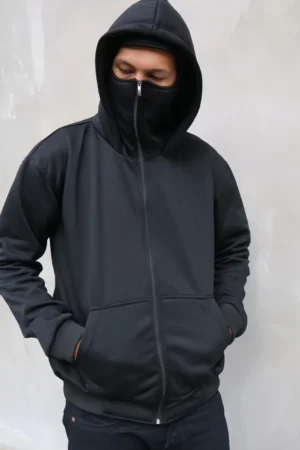 Balaclava Hoodie- Full Face Zipper