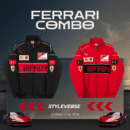 Turbo With Red Retro Ferrari Jacket Combo