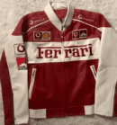 Ferrari Faux Leather Racing Jacket