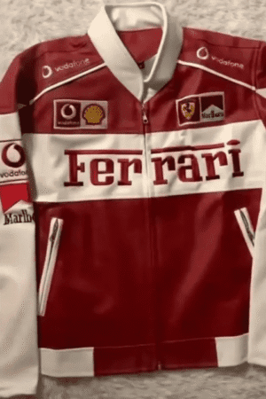 Ferrari Faux Leather Racing Jacket