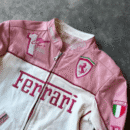 Ferrari Pink Zipper Jacket (Embroidered) – Ultimate Luxury Streetwear