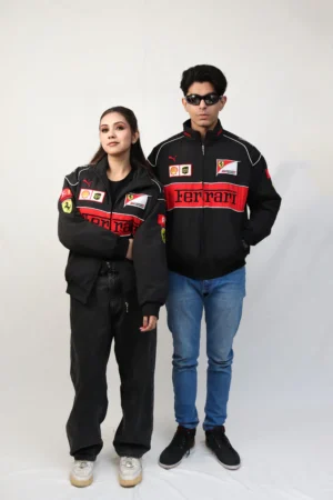 Speed Meets Style – Authentic Couple Ferrari Racing Jacket