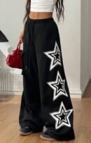 Star Print Baggy Joggers - Women’s Celestial Pants | Styleverse