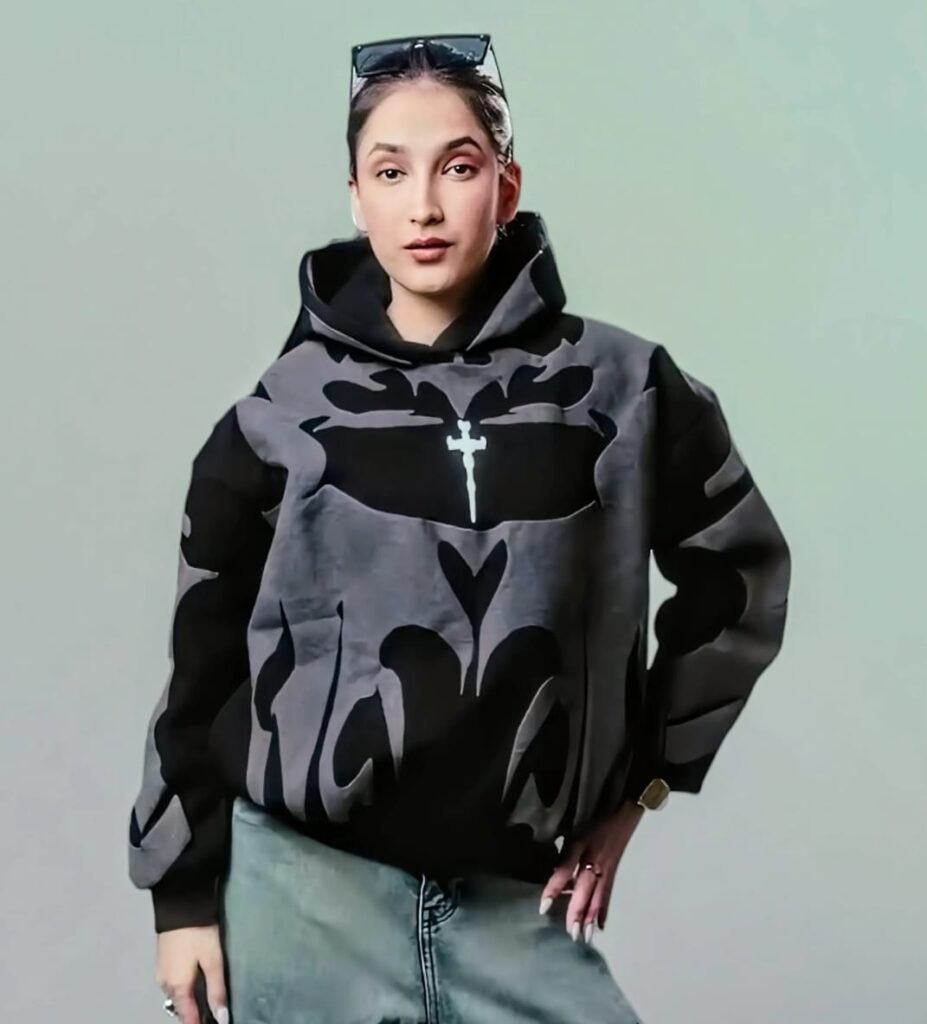 Tribal Shadow Depth Hoodie - Women's Dark Aesthetic Y2K Streetwear