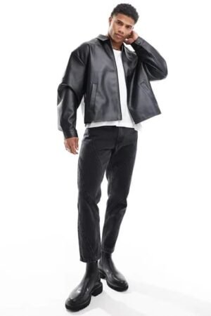 Black Leather Jacket for Men