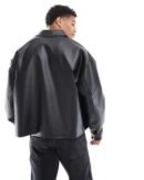 Black Leather Jacket for Men – Premium Synthetic Leather | Stylish & Durable Outerwear
