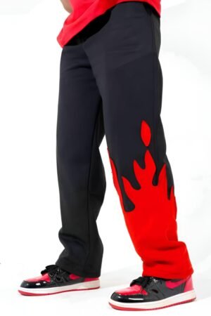 Red Fire Kick Flame Baggy