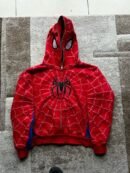 Premium Red & Blue Spiderman Hoodie – Full Zip up