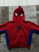 Premium Red & Blue Spiderman Hoodie – Full Zip up