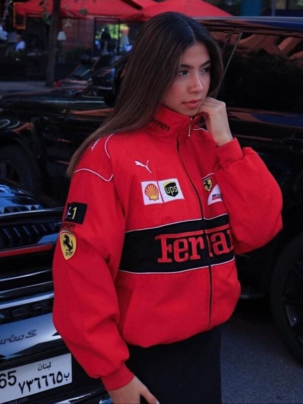 Retro Ferrari Racing Jacket