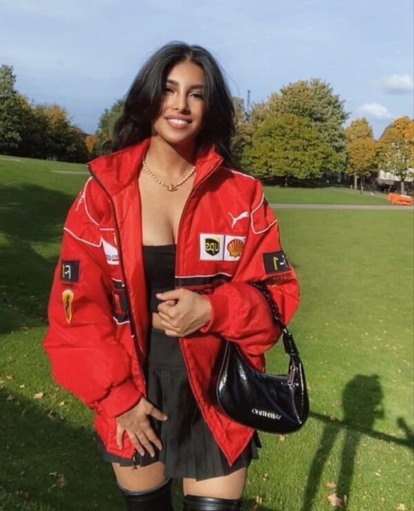 Retro Ferrari Racing Jacket – Black & Vintage Style for True Motorsport Enthusiasts - Image 2