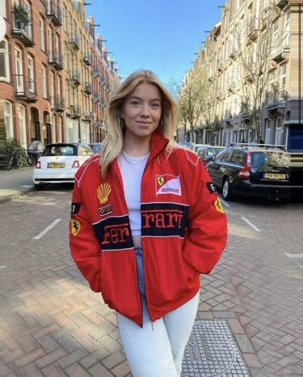 Retro Ferrari Racing Jacket – Black & Vintage Style for True Motorsport Enthusiasts - Image 4